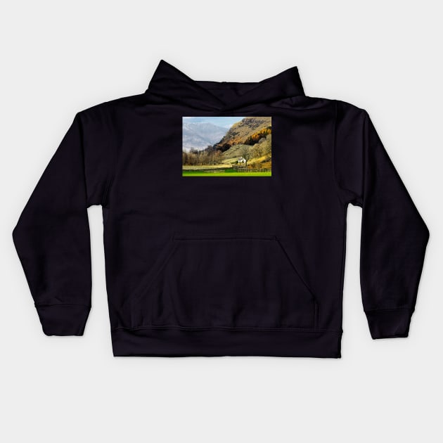 Misty Blencathra, Lake District Kids Hoodie by MartynUK